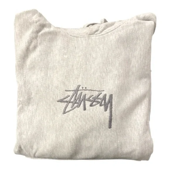 Stussy - Basic Stussy Embroidered Hoodie - Size Large - Picture 3 of 15
